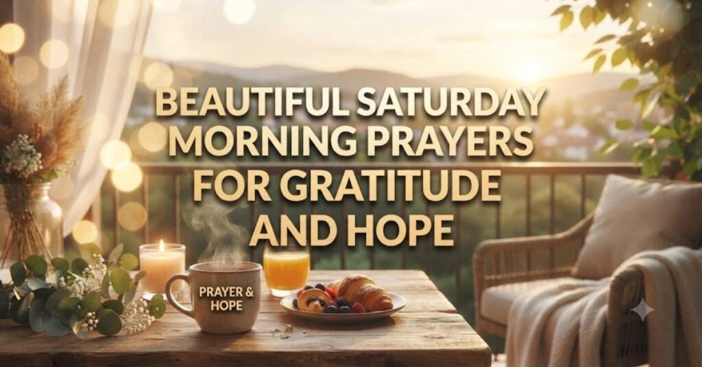 Beautiful Saturday Morning Prayers for Gratitude and Hope