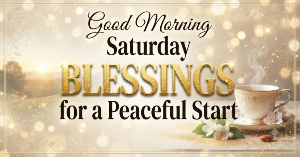 Good Morning Saturday Blessings for a Peaceful Start