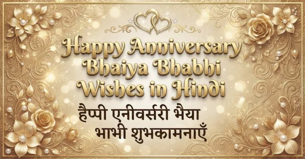 Happy Anniversary Bhaiya Bhabhi Wishes in Hindi