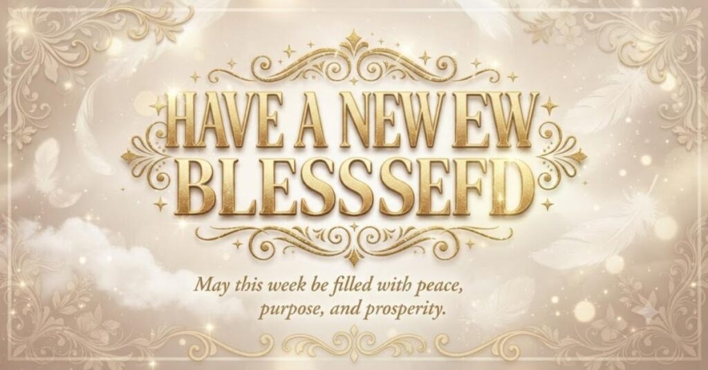 Have A New Week Blessed
