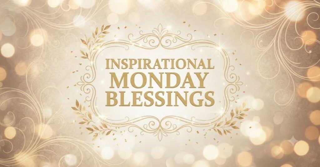 Inspirational Monday Blessings