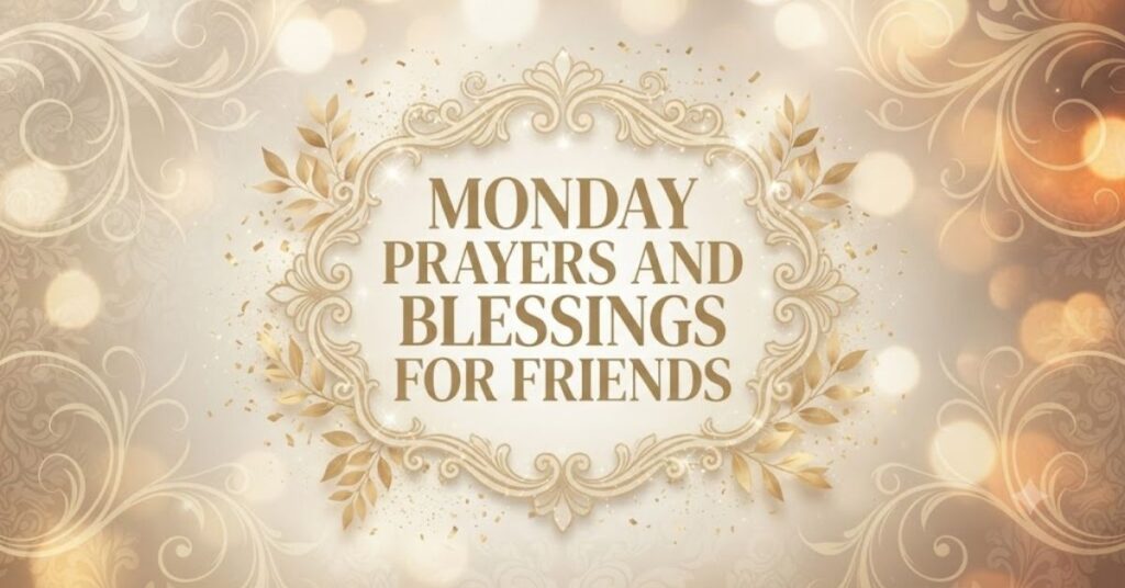 Monday Prayers and Blessings for Friends