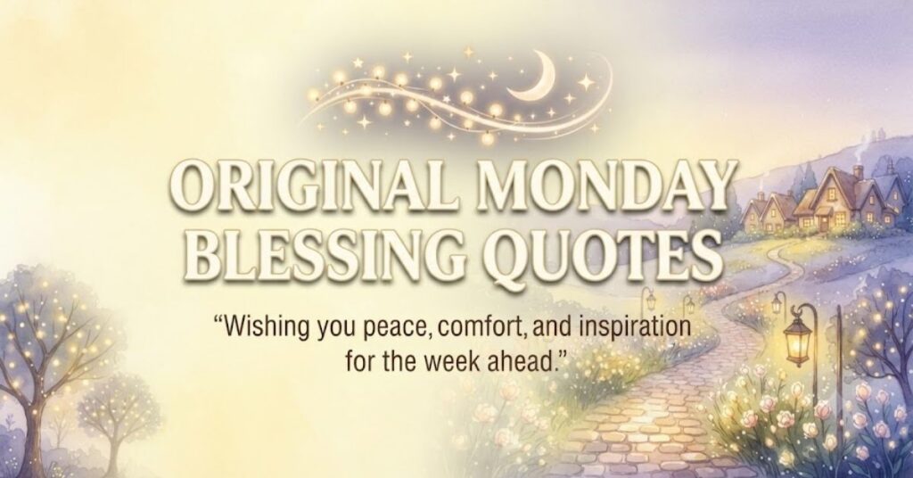 Original Monday Evening Blessing Quotes