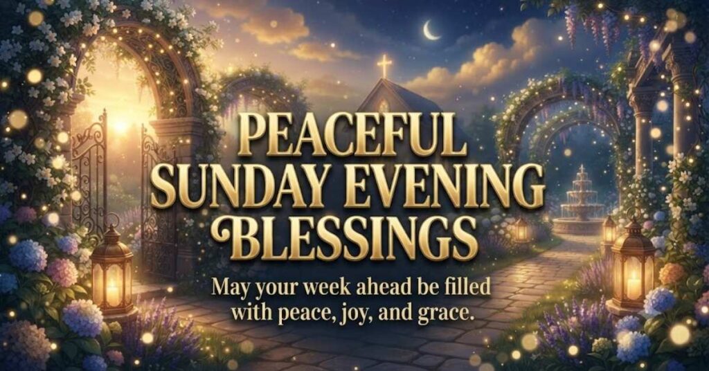 Peaceful Sunday Evening Blessings