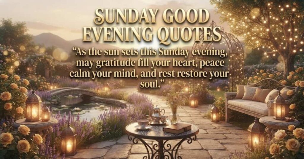Sunday Good Evening Quotes